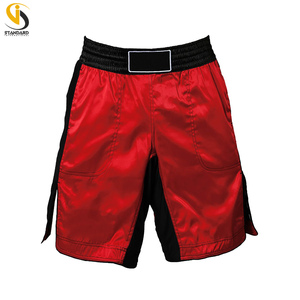 Shorts de boxe personnalisés à séchage rapide, respirants, avec logo frontal, shorts MMA unisexes en Spandex/Polyester, shorts de sport combinés - Product Image 4