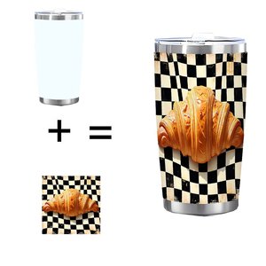 Stainless Steel Tumbler 20oz <b>Double</b> <b>Wall</b> Vacuum Insulated Custom Pattern Travel <b>Mug</b> With Lid For Coffee Tea - Product Image 1