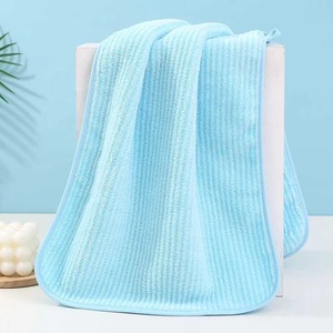 Serviette de toilette de luxe en coton épais ultra doux pour salle de bain, spa, gym, avec logo personnalisé, fournisseur en gros, serviette de toilette en coton rayée - Product Image 6