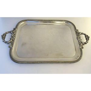 Plateau rectangulaire pour le festival de l'Aïd Ramadan 2026, fait main, moderne, de qualité commerciale, finition polie, compatible lave-vaisselle, en aluminium - Product Image 2