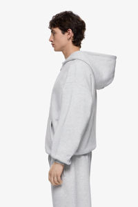 Conjunto Deportivo de Invierno para Hombre, con Capucha y Logotipo Personalizado, en Felpa Francesa Gruesa, Estilo Urbano, Talla Grande - Product Image 4