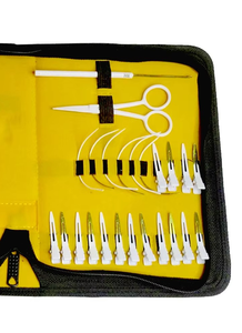 Newest Arrival MIANBRO ENTERPRISES Micro Link Metallic 100% Stainless Steel I Tip Hair Extension <b>Plier</b> Tool Kit <b>Set</b> Commercial - Product Image 5