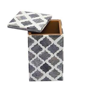 Juego de Accesorios de Baño de Alta Calidad con Incrustaciones de Hueso, Diseño Marrakesh, Juego de 6 Piezas Hechas a Mano - Product Image 6