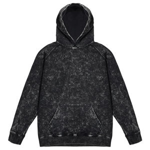 Sudadera con Capucha de Corte Holgado con Lavado Ácido, Sudadera de Algodón Personalizada con Lavado Vintage, Ropa Urbana para Uso con Logotipo - Product Image 1