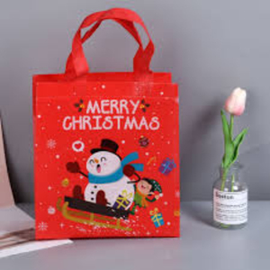 Sac fourre-tout de Noël personnalisé de haute qualité Mini sac à provisions en coton jute Motif de style d'article en soie personnalisé Promotions américaines exclusives - Product Image 6