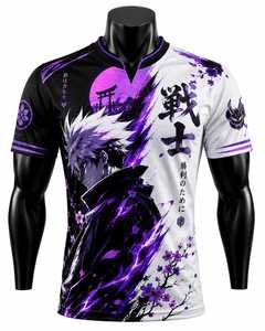 เสื้อยืดผ้าฝ้ายโอเวอร์ไซส์ลายอนิเมะเฮฟวี่เวท - Product Image 3