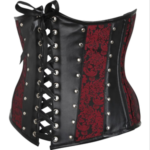 Nuevos Corsés de Moda al por Mayor de Alta Calidad, Corsés de Cintura con Varillas de Acero, Tallas Grandes, Corsés de Cuero PU Sexys para Mujer, Ropa de Club - Product Image 4