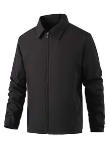 แจ็คเก็ตหนังผู้ชายแบบกันน้ำ คอตั้ง ผ้าแคนวาส เงางาม สีสันและโลโก้สั่งทำได้ คุณภาพสูง ขายส่ง OEM สำหรับฤดูหนาว - Product Image 2