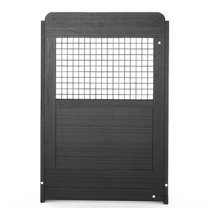 Modern Brown Wood Living Room Home Office <b>Cabinet</b> Flat Panel Door <b>Storage</b> Furniture <b>Lockable</b> Design 4 Drawers 5+ Compartments - Product Image 1