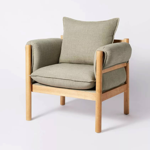 Sillón Relax con Estructura de Madera de Teca y Diseño Minimalista para Decoración del Hogar - Product Image 2