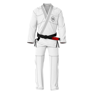 Kimono de combat blanc multicolore de haute qualité 450 g/m² Shoyorol Gl Batch # Kimono de Jiu-Jitsu Brésilien 60 Fighter Rank, Kimono de Karaté - Product Image 4