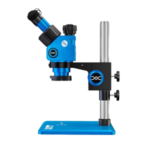 Microscope stéréoscopique trinoculaire à zoom 6X–45X |   Interface CTV 0,5X |   Microscope de réparation de téléphone de précision |   Grand banc de travail pour outils optiques - Product Image 1