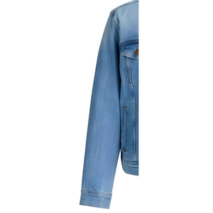 เสื้อแจ็คเก็ตเดนิมถักสำหรับผู้ชาย ราคาสุดคุ้ม สไตล์ลำลอง ทรงเข้ารูป สีพื้น เป็นมิตรต่อสิ่งแวดล้อม สไตล์วินเทจ เสื้อคลุมสำหรับฤดูหนาว - Product Image 3