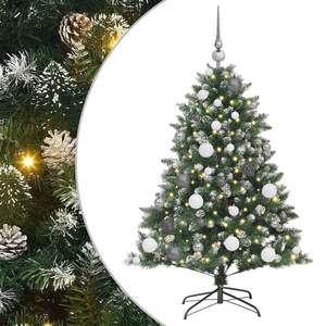 Árbol de Navidad Artificial Verde de 47.24 Pulgadas con 150 Luces LED Decorativas Navideñas - Product Image 2