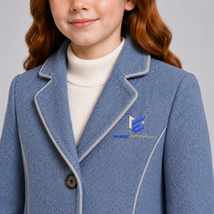 Stylish <b>Kids</b> Wool Puffer Jacket Comfortable Cold Weather Outerwear for <b>Winter</b> Warmth <b>Kids</b> Woolen <b>Coat</b> With OEM Design - Product Image 6