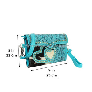 Sac à bandoulière élégant en cuir de vachette véritable fait main, style vintage, pour femme, collection March Expo Western - Product Image 2
