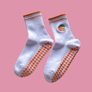 Wholesale Custom Design Striped Cotton Women Athletic <b>Socks</b> Non Slip Silicone <b>Grip</b> Yoga Pilates <b>Socks</b> - Product Image 4