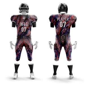 Maillot de football américain personnalisé – T-shirt de sport respirant imprimé par sublimation pour l'entraînement et la compétition - Product Image 4