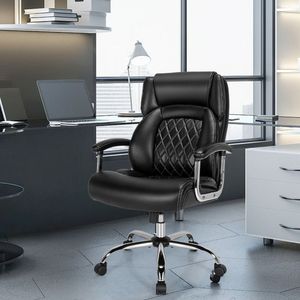 Sedia da Ufficio Regolabile in Altezza, Capacità 227 kg, con Base in Metallo e Seduta Extra Larga, Comoda ed Elegante - Product Image 4