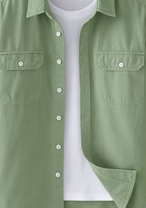 Chemise de luxe pour homme en mélange de lin – Chemise d'été légère et confortable pour la collection décontractée et de plage - Product Image 3