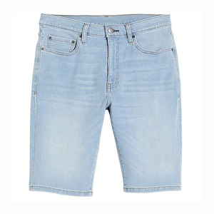 Shorts en jean délavé pour homme, taille mi-haute, décontracté, été, en coton - Product Image 1