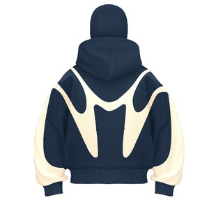 Sweat à capuche zippé intégral pour homme, style streetwear et techwear, coupe oversize, avec masque intégré - Product Image 2