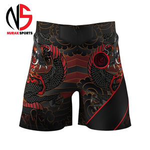 Meilleurs shorts de combat MMA personnalisés OEM en gros, unisexe, pour entraînement UFC et compétition, vêtements de boxe par sublimation, 100% polyester durable 2026 - Product Image 1