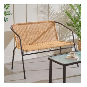 Modern 2 Seater <b>Bench</b> Chair Comfortable Upholstered Seating with <b>Cushion</b> for Living Room Bedroom Contemporary Furniture - Product Image 1