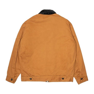 Veste de travail personnalisée pour homme, bleu marine, légère, avec logo brodé, vente en gros, en toile de coton - Product Image 3