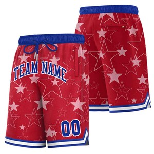 Pantalones Cortos de Baloncesto para Hombre con Estampado de Estrellas Verdes, Cordón Ajustable, Cintura Media, Bolsillos Delanteros, Logotipo Estampado, Secado Rápido, Estilo Jogger, Poliéster/Algodón - Product Image 3