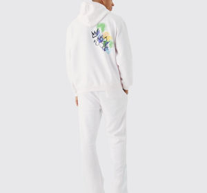 2026 En gros, Survêtement de haute qualité, style délavé, avec pantalon de survêtement et sweat à capuche, personnalisable, effet délavé à l'acide, 100% coton - Product Image 2