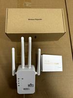 Repetidor WiFi RP912F-S 1200Mbps 4 Antenas Doble Banda 2.4G 5G Extensor Inalámbrico con 2 Puertos LAN