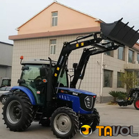 Tracteur agricole 90 CV 4x4 avec moteur Weichai, transmission automatique, pompe et chargeur frontal