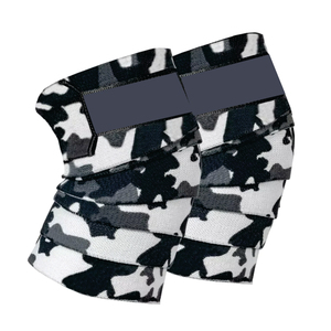 Bandes de genou réglables personnalisées en Spandex et Nylon, robustes, souples, respirantes, légères, pour la musculation et la gym - Product Image 1