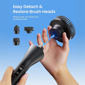 Electric Spin Scrubber Full-Body Waterproof with Display and Extension Handle Efficient Cleaner Brush for Bathroom Kitchen - Product Image 6