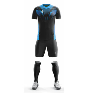 Multi Color Sublimation Full Design Adult Apparel Soccer Wear Suit Breathable <b>Compression</b> 100% Polyester Football Uniform - Product Image 3