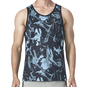 2026 Customized 3D All Sublimation Casual Front Breathable Gym Tank Tops <b>Men</b> Wholesale Polyester/Cotton Mesh Running <b>Singlet</b> - Product Image 3