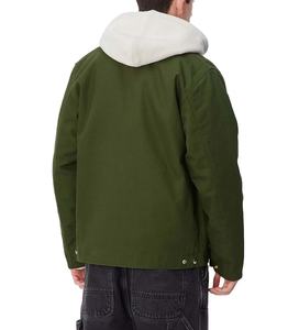 Chaqueta de Lona Resistente con Logotipo Personalizado, Chaqueta Casual de Trabajo Vintage con Cierre de Cremallera para Hombre - Product Image 6