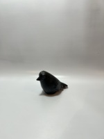Figurine d'oiseau en aluminium noir, sculpture décorative d'animal, ornement de bureau à domicile, statue de collection, cadeau pour mariage, nature