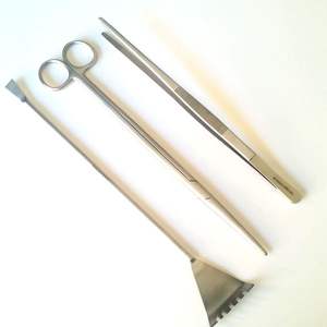 Ensemble d'outils pratiques pour plantes d'aquarium en acier inoxydable 3 pièces - Product Image 1