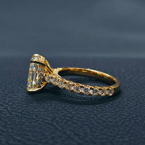 Anillo de Boda RIZTA JEWELS con Diamante Cultivado en Laboratorio, Corte Brillante, Color D, para Mujer y Pareja, Certificado IGI, Claridad VS2 - Product Image 4