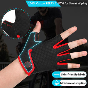 Guantes de Ciclismo Transpirables de Medio Dedo con Diseño Personalizado 2026, con Almohadilla Antideslizante Premium, Guantes de Ciclismo Antideslizantes con Personalización - Product Image 4