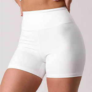 Shorts Deportivos de Cintura Alta, Elásticos, Sin Costuras, Transpirables y de Secado Rápido, de Spandex/Nylon - Product Image 4