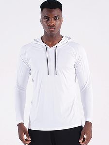 Sweat à capuche de sport pour homme à manches longues, séchage rapide, pour la gym, le basketball, l'entraînement et la course - Product Image 2