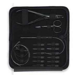 Kit d'outils professionnels pour extensions de cheveux en acier inoxydable de qualité supérieure, accessoires de coiffure pour salon, installation et retrait d'extensions de cheveux - Product Image 5