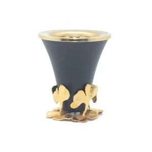 Clear Glass Shield Wire Frame <b>Bowl</b> Pair Incense Burner Gold Chrome Finish Tabletop Bukhoor <b>Smoker</b> Holder Bakhoor Burner - Product Image 2