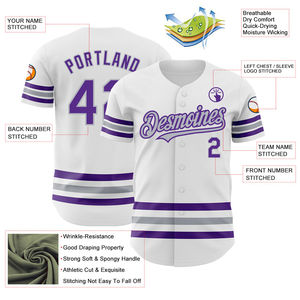 Maillots de baseball personnalisés en sublimation en gros – Respirants, boutonnés, confortables, pour le sport et le softball, fabriqués avec les meilleurs matériaux - Product Image 3