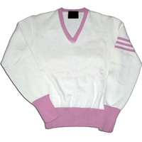 Cardigan unisexe en tricot pour femmes, col en V, manches longues, broderie, style vintage, 100% acrylique, respirant