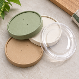 EcoRev Couvercles à visser réutilisables en plastique anti-déversement à ouverture facile pour gobelets à boissons, couleurs blanc, noir, beige, crème, avec design de ventilation vapeur - Product Image 1