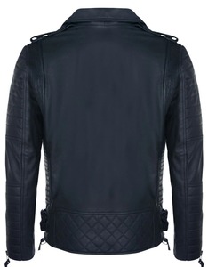 Veste de motard en cuir véritable sur mesure pour homme, manteau classique de qualité supérieure, fabrication en usine, service d'échantillonnage disponible - Product Image 1